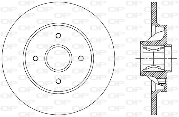 OPEN PARTS Тормозной диск BDR2387.30